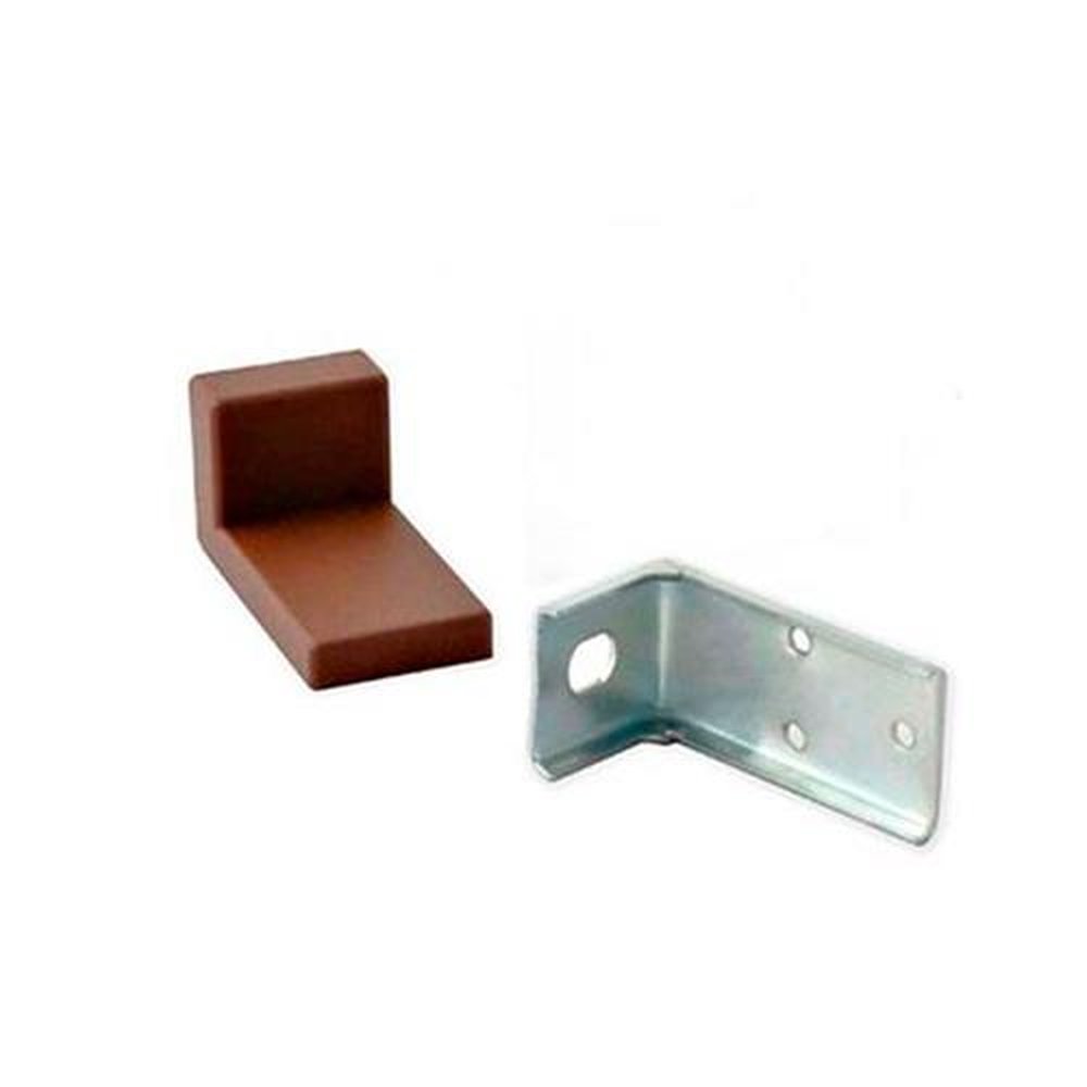 Cantoneira Rígida com Capa Schmitt Cor Cromada com Capa Marrom