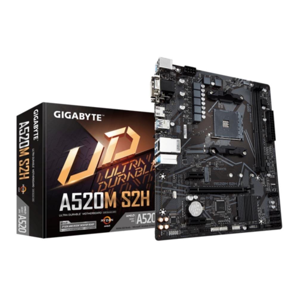 Placa Mãe Gigabyte A520m S2h Amd Am4 Matx Ddr4