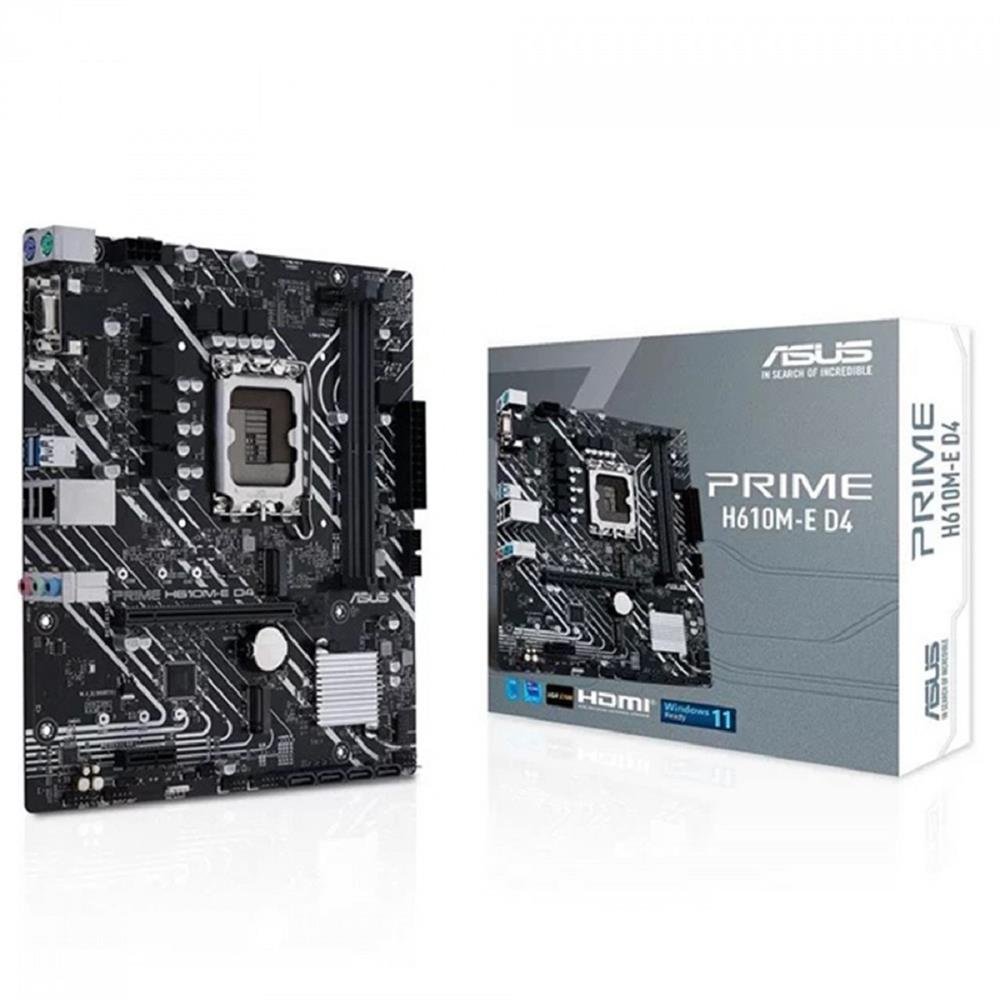Placa Mãe Asus para Intel 1700 H610M-E D4 Prime 2xDDR4 mATX 90MB19N0-C1BAY0