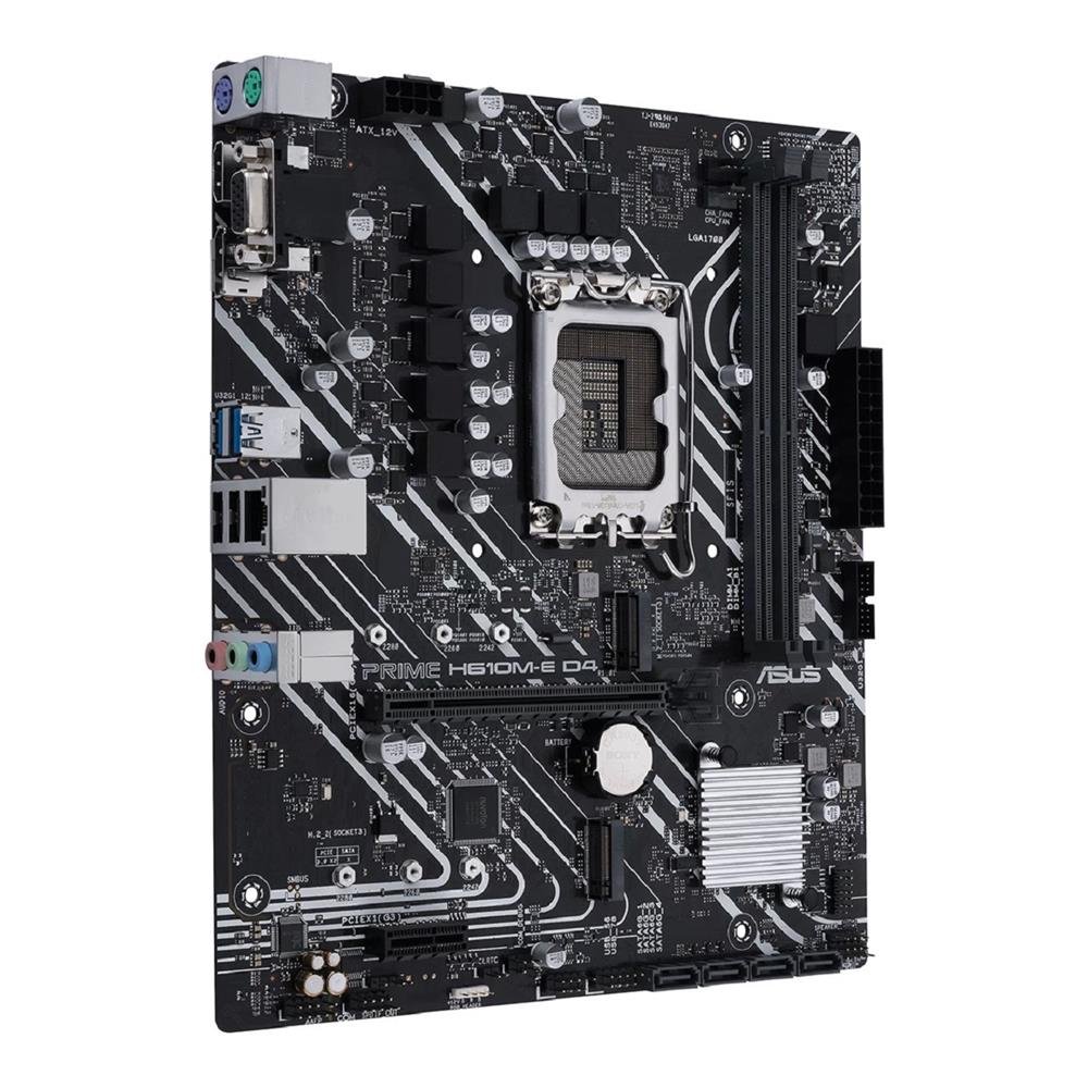 Placa Mãe Asus para Intel 1700 H610M-E D4 Prime 2xDDR4 mATX 90MB19N0-C1BAY0