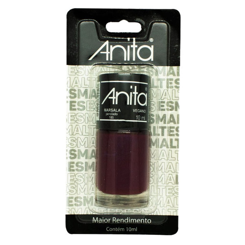 Esmalte Anita Marsala Blister - Caixa com 6 Unidades