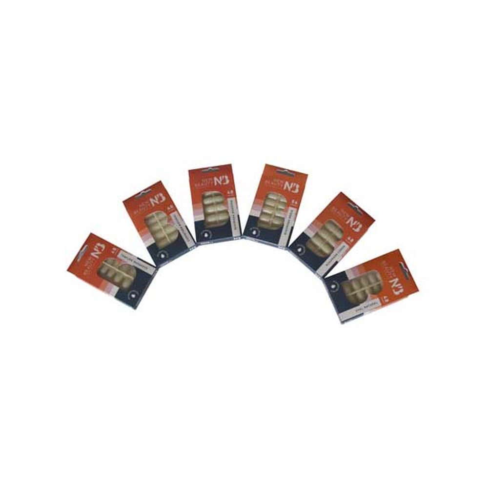 Unha Postiça Natural Oval Com 48 Unidades