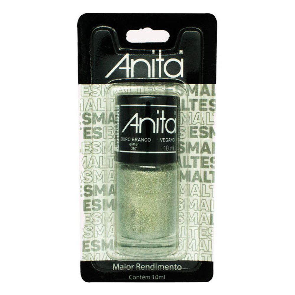 Esmalte Anita Ouro Branco Blister - Caixa com 6 Unidades