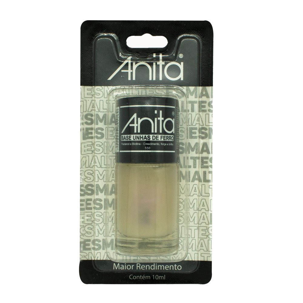 Esmalte Anita Base Unhas De Ferro Blister - Caixa com 6 Unidades