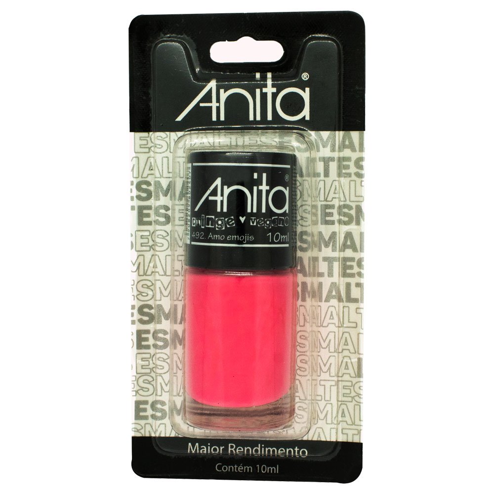 Esmalte Anita Amo Emojis Blister - Caixa com 6 Unidades