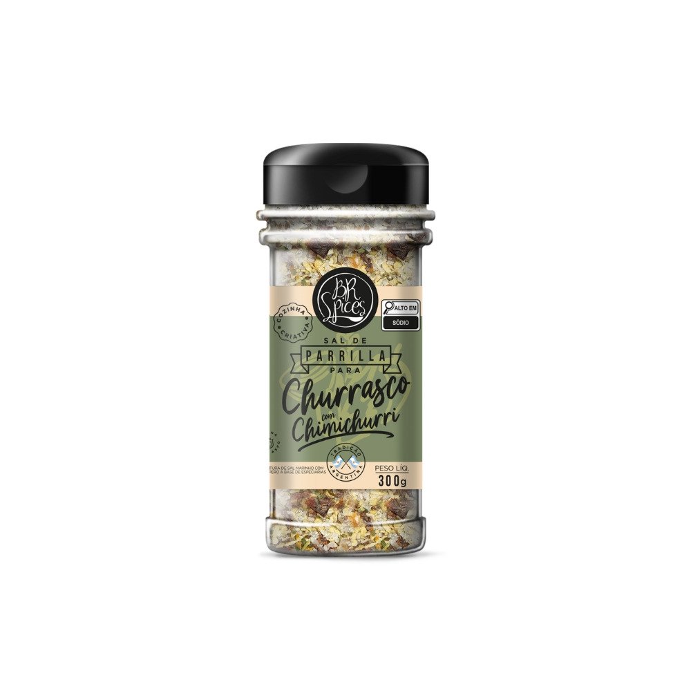 Sal de Parrilla BR Spices Churrasco com Chimichurri de Vidro 300g