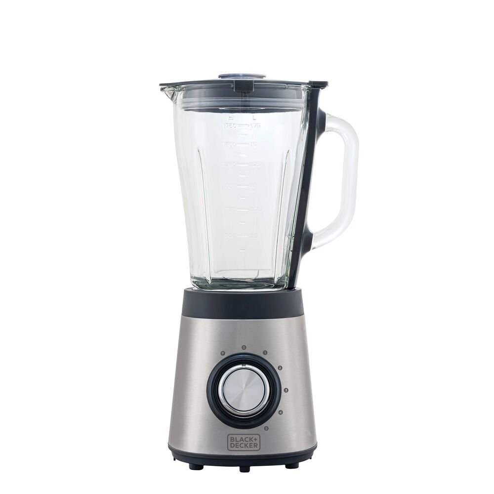 Liquidificador em Inox com Jarra de Vidro Linha Gourmand Gris Black+Decker, 5 Velocidades + Pulsar, 700W L7000GB2 220V