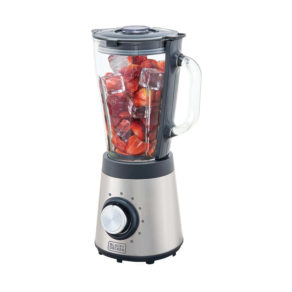 Liquidificador em Inox com Jarra de Vidro Linha Gourmand Gris Black+Decker, 5 Velocidades + Pulsar, 700W L7000GB2 220V