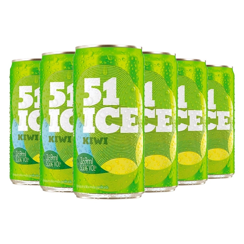 Ice 51 Kiwi Lata 269ml - Embalagem com 6 Unidades