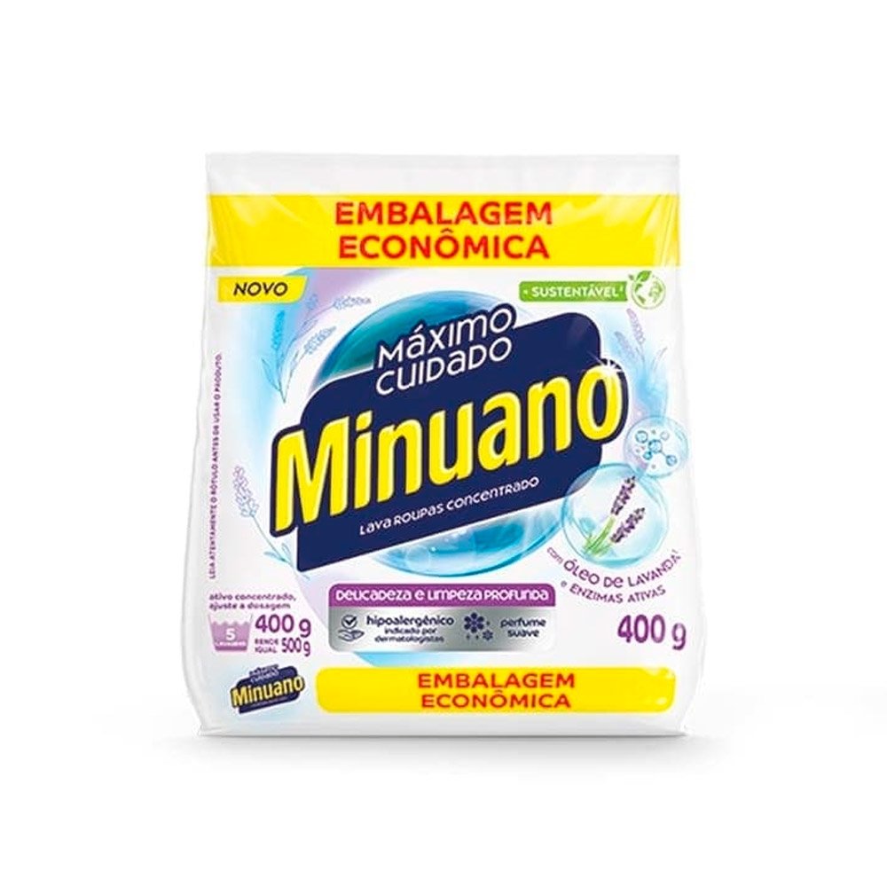 Sabão em Pó Minuano Branco 24x400g
