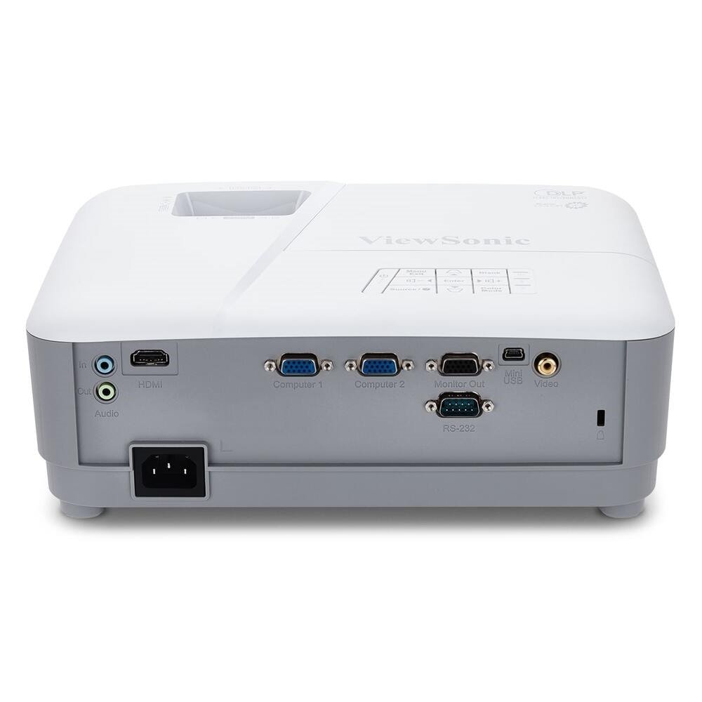 Projetor ViewSonic PA503W, WXGA 1280×800, 3800 Lumens, Mini USB, HDMI, VGA, Branco