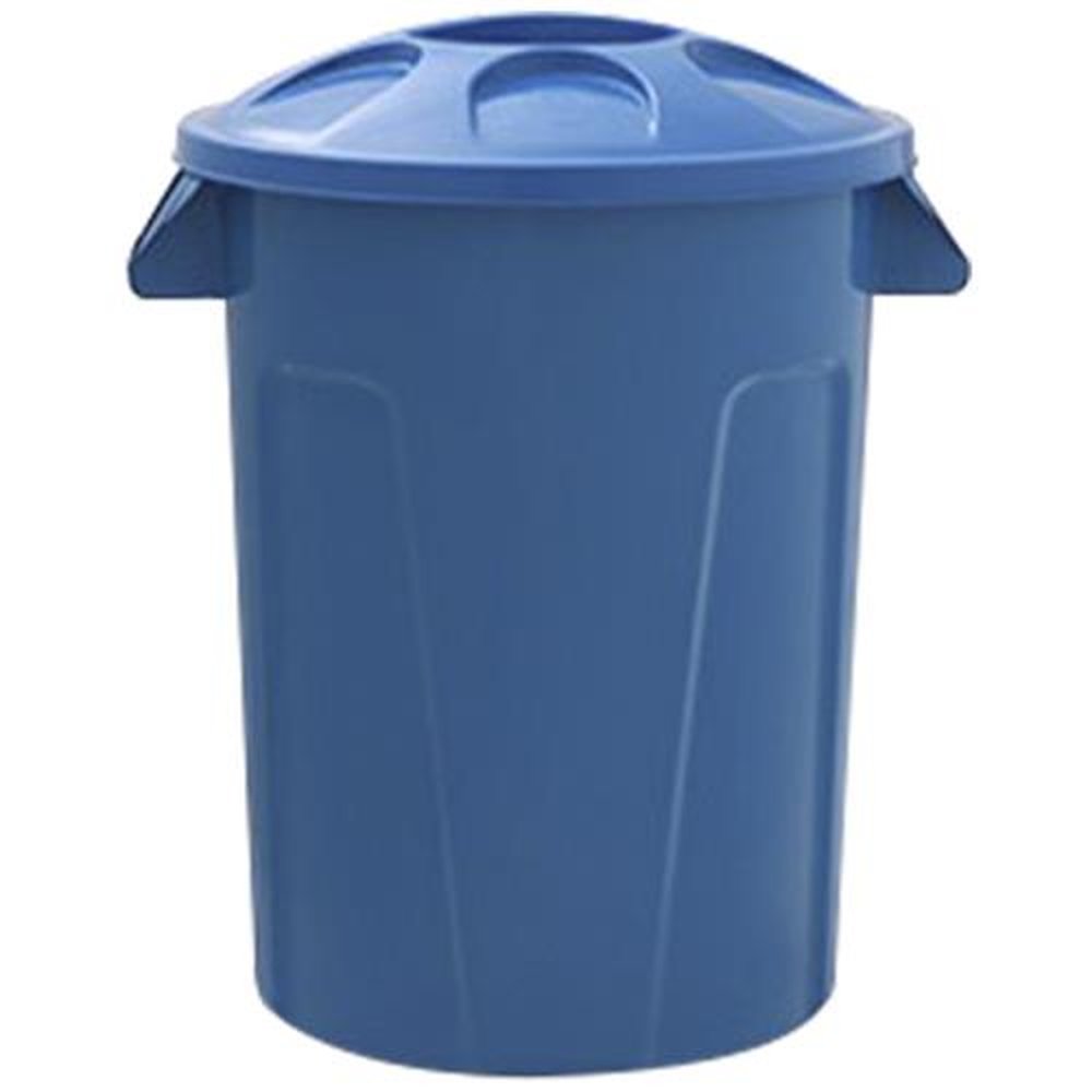 Deposito Plastico 100 Litros Azul Com Tampa