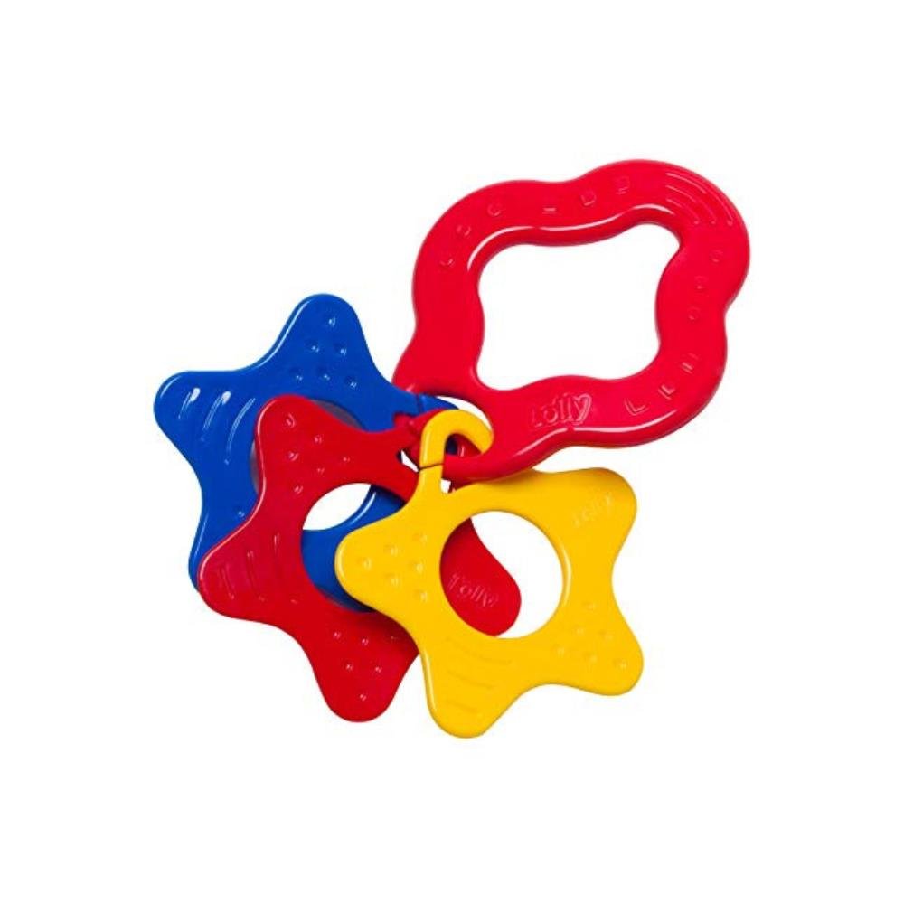 Mordedor Pvc Tricolor Com Estrelas Bl 7048