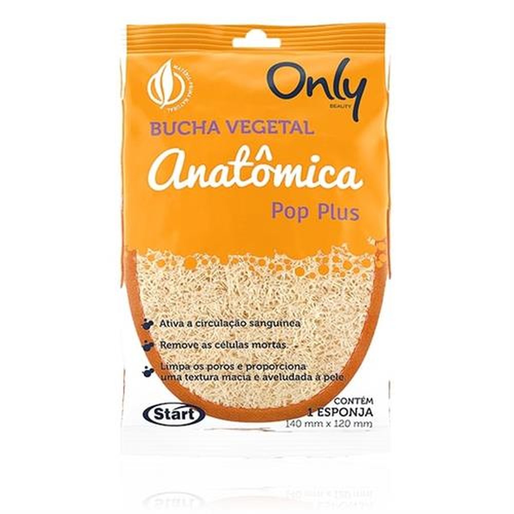 Bucha Vegetal Anatomica Pop Plus Laranja Only 12x1