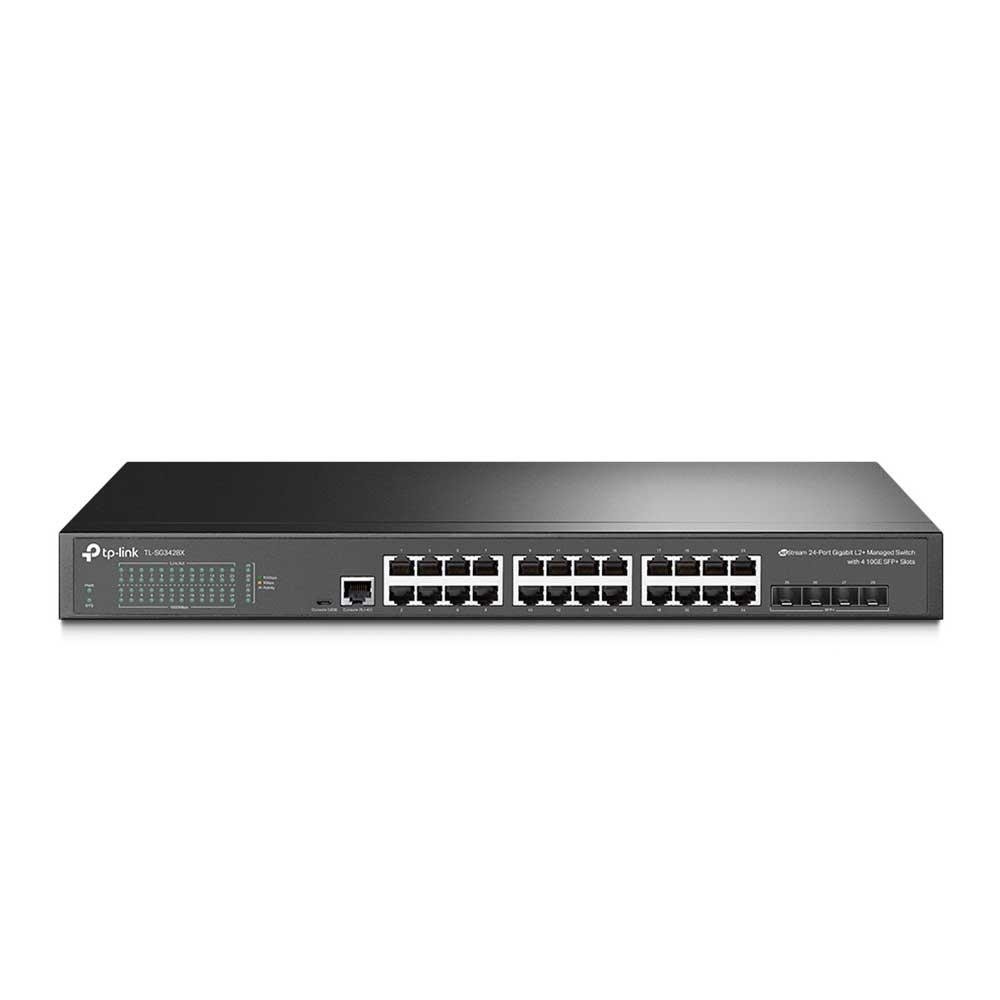 Switch Tp-Link Gerenciável Gigabit L2+ 24 Portas 4 Sfp+ 10Ge
