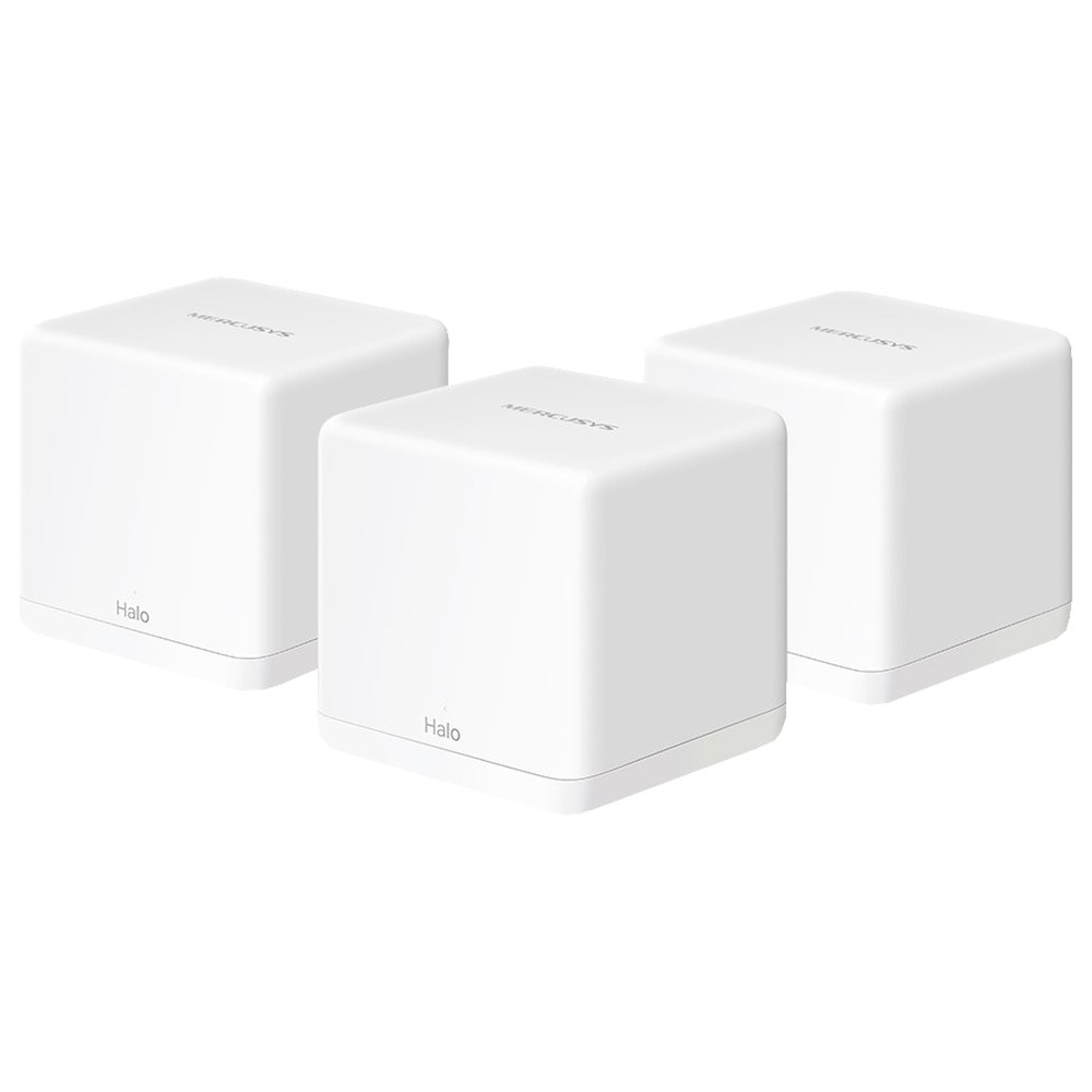 Roteador Wireless Mercusys AC1300 Mesh Halo H30G | 1267mbps, Dualband, 2 Portas LAN, Branco - Kit com 3 Unidades