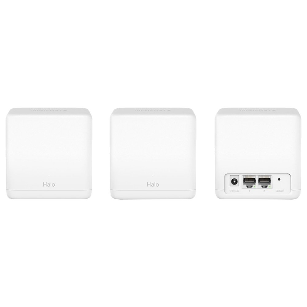 Roteador Wireless Mercusys AC1300 Mesh Halo H30G | 1267mbps, Dualband, 2 Portas LAN, Branco - Kit com 3 Unidades