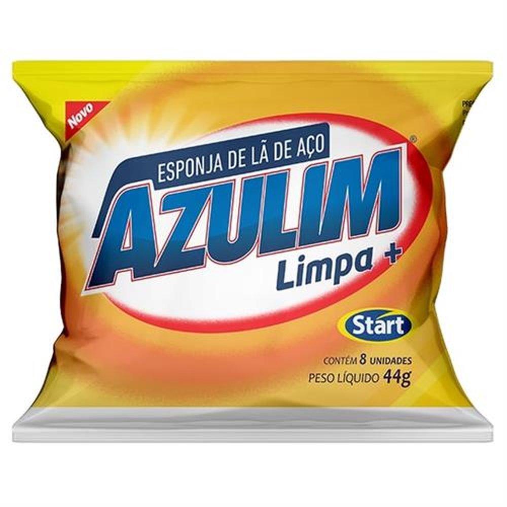 Espuma de Lã de Aco Azulim 10x14x8 Fardao