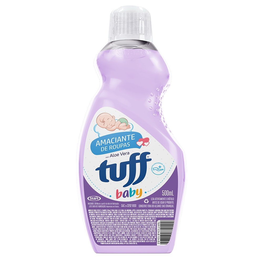 Amaciante Tuff Baby 500ml - Embalagem com 12 Unidades