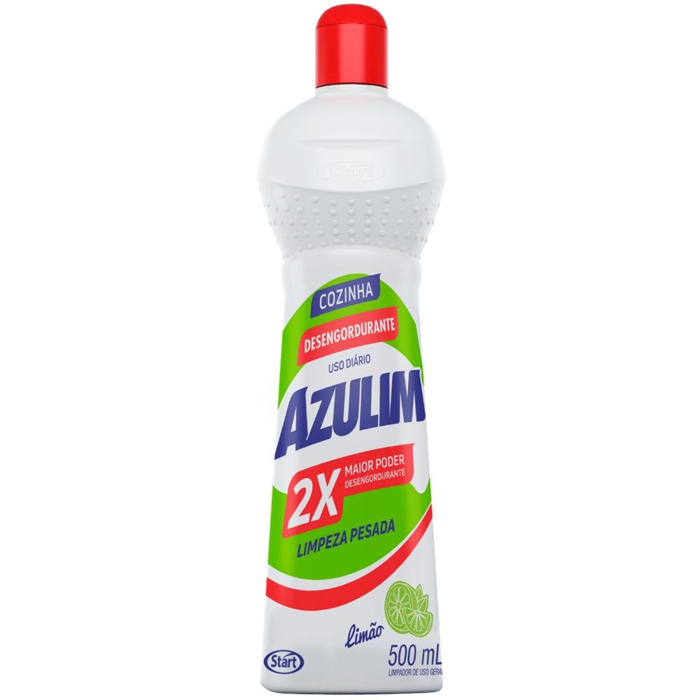 Limpador Azulim Desengordurante Limpeza Pesada Para Cozinha 500Ml - Embalagem 12X500 Ml