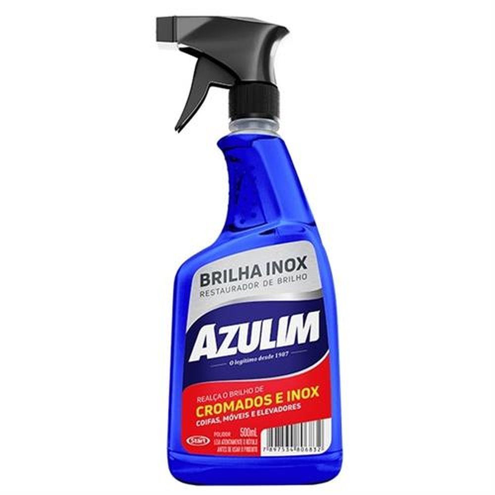 Brilha Inox Azulim 6x500ml Spray