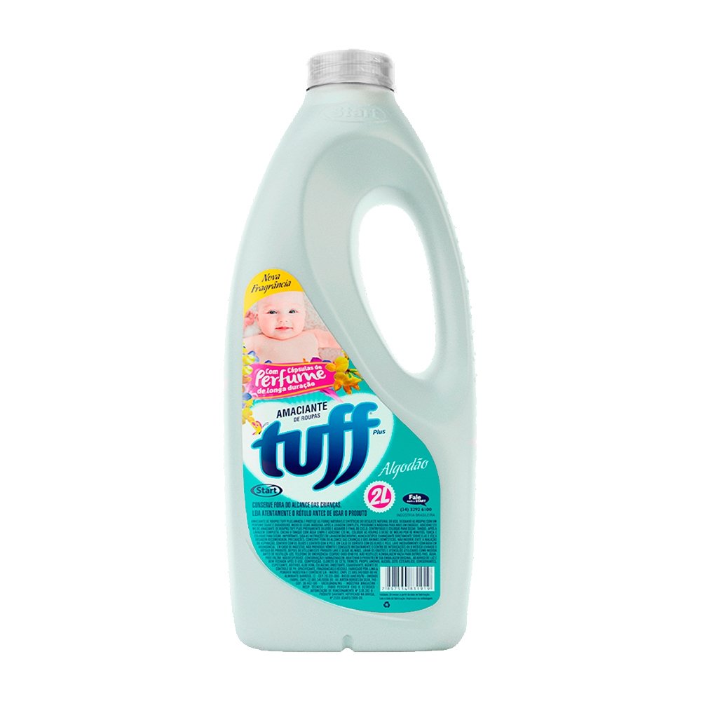 Amaciante Tuff Plus Algodão 2 Litros - Embalagem com 6 Unidades