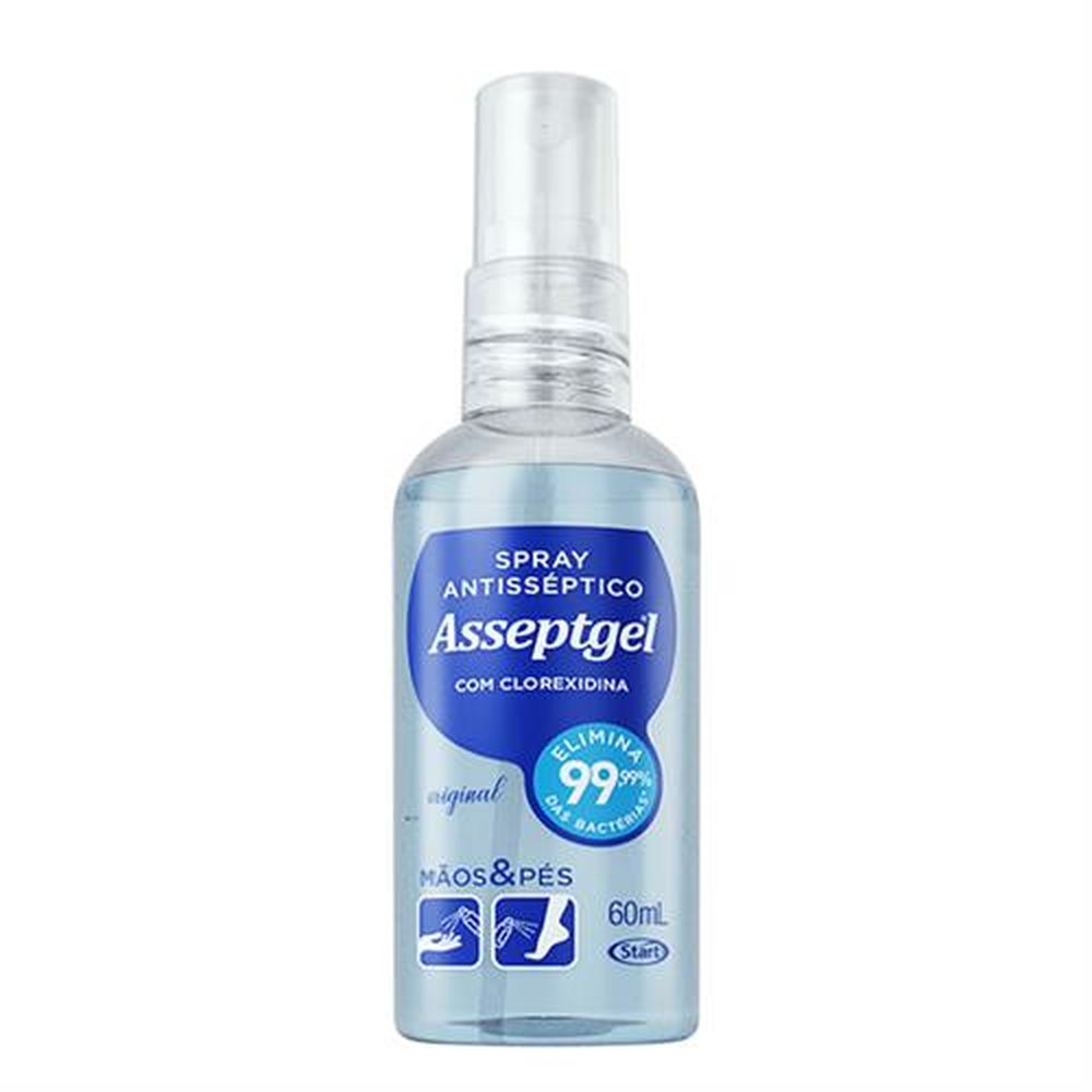 Asseptgel Spray Clorexidina Original 12x60