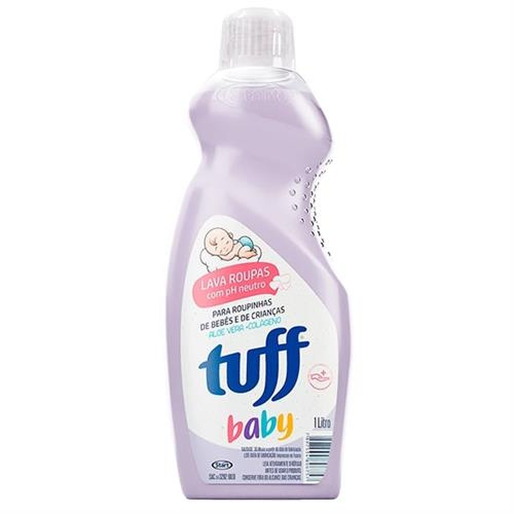 Lava Roupas Liquido Tuff Baby 1 Litro - Embalagem 12X1 Lt