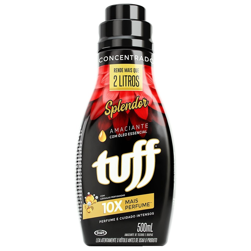 Amaciante Tuff Concentrado Splendor 500ml - Embalagem com 12 Unidades