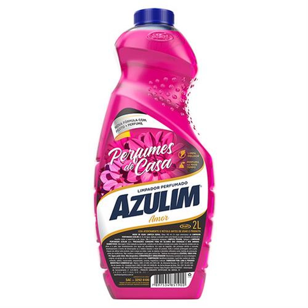 Limpador Perfumado Azulim 6x2l Amor