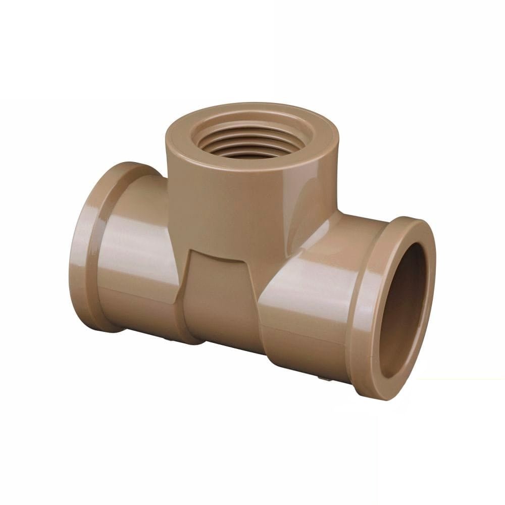 Tee Soldável Fortlev com Rosca 20x1/2P - Embalagem com 20 Unidades