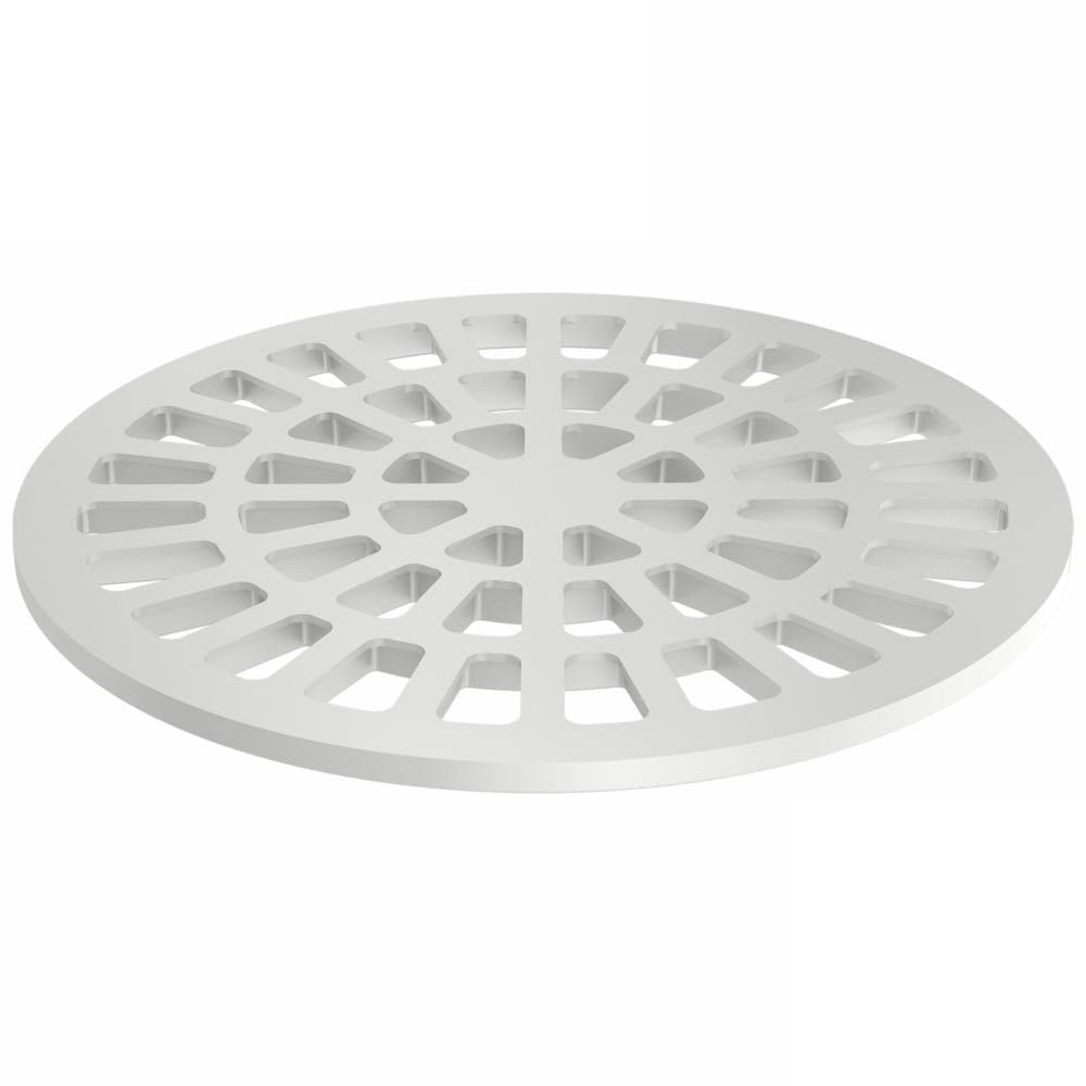 Grelha Redonda Fortlev N50 para Caixa Sifonado e Ralo 150mm Branca - Embalagem com 20 Unidades