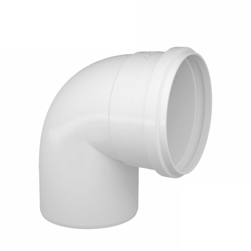 Joelho Esgoto 90 Fortlev 100mm - Embalagem com 20 Unidades
