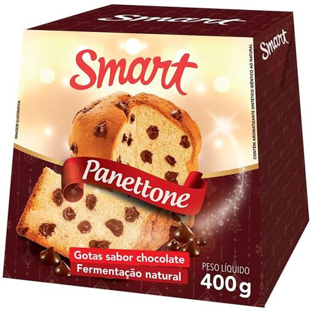 Panetone Gotas de Chocolate Smart 400g