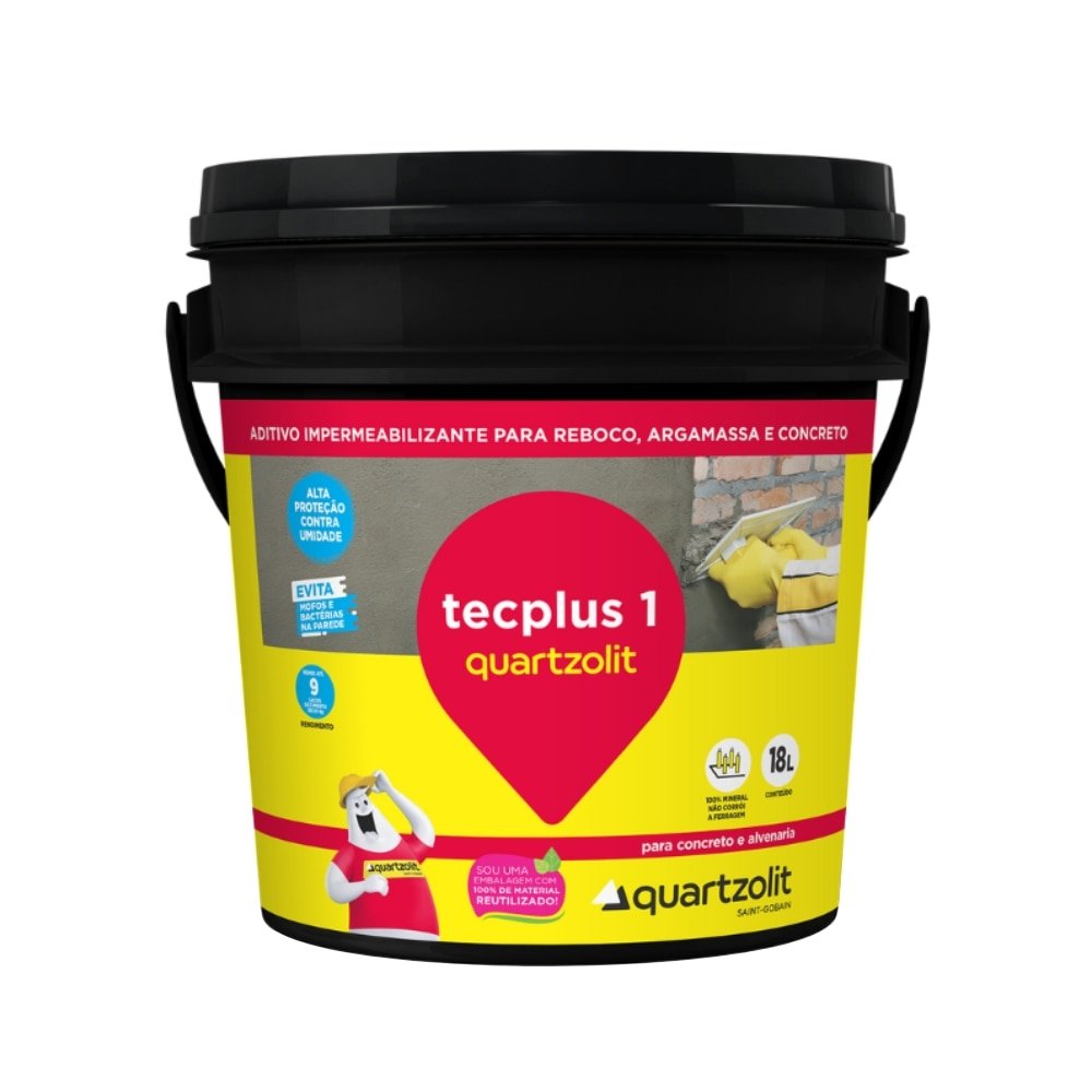 Aditivo Impermeabilizante Quartzolit Tecplus 1 Balde 18L