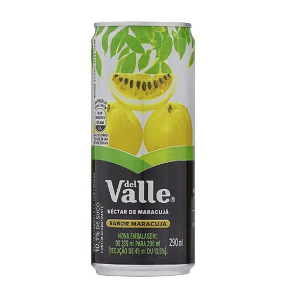 Néctar Del Valle Lata 290ml Maracujá - 06 unid.