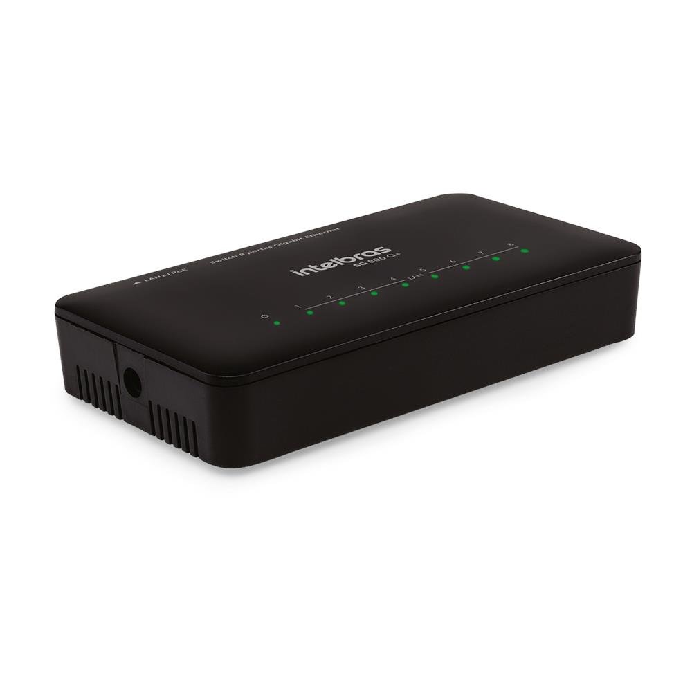 Switch Intelbras 8p Giga Sg 800 Q+ 4760017 Qos