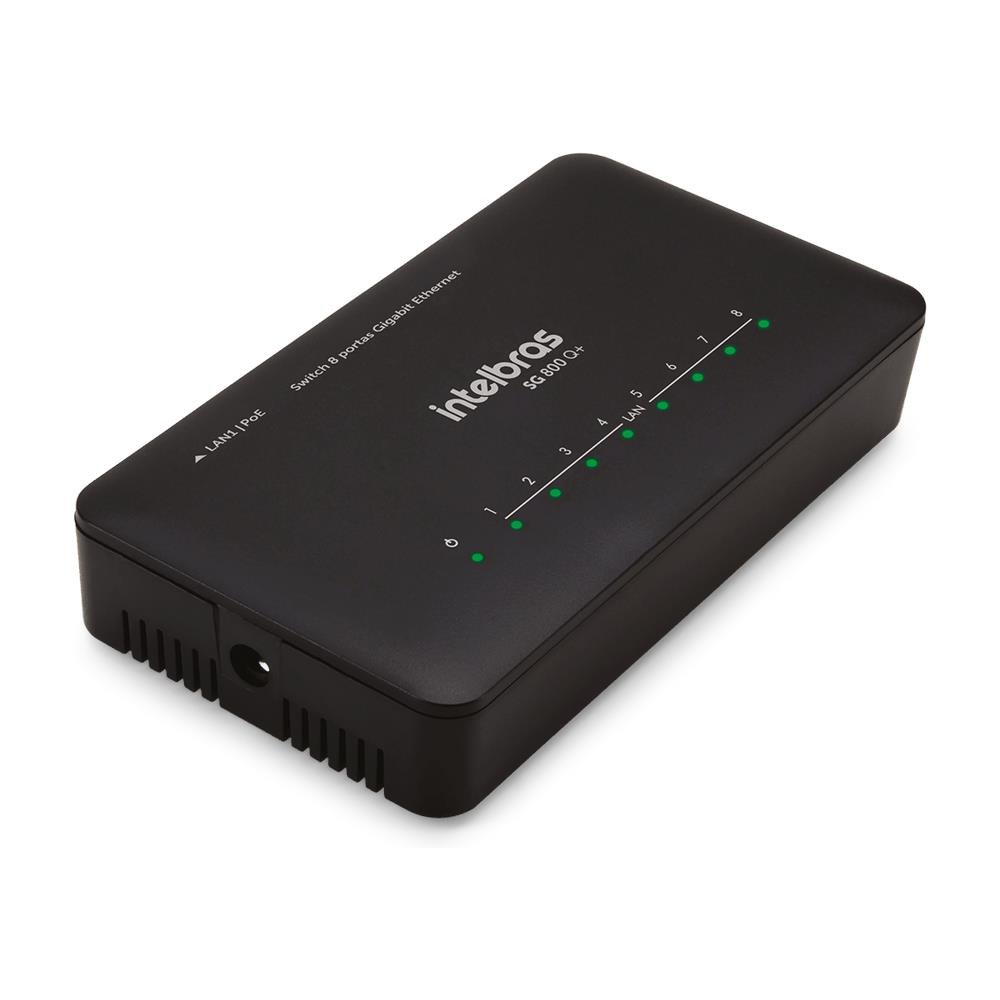 Switch Intelbras 8p Giga Sg 800 Q+ 4760017 Qos
