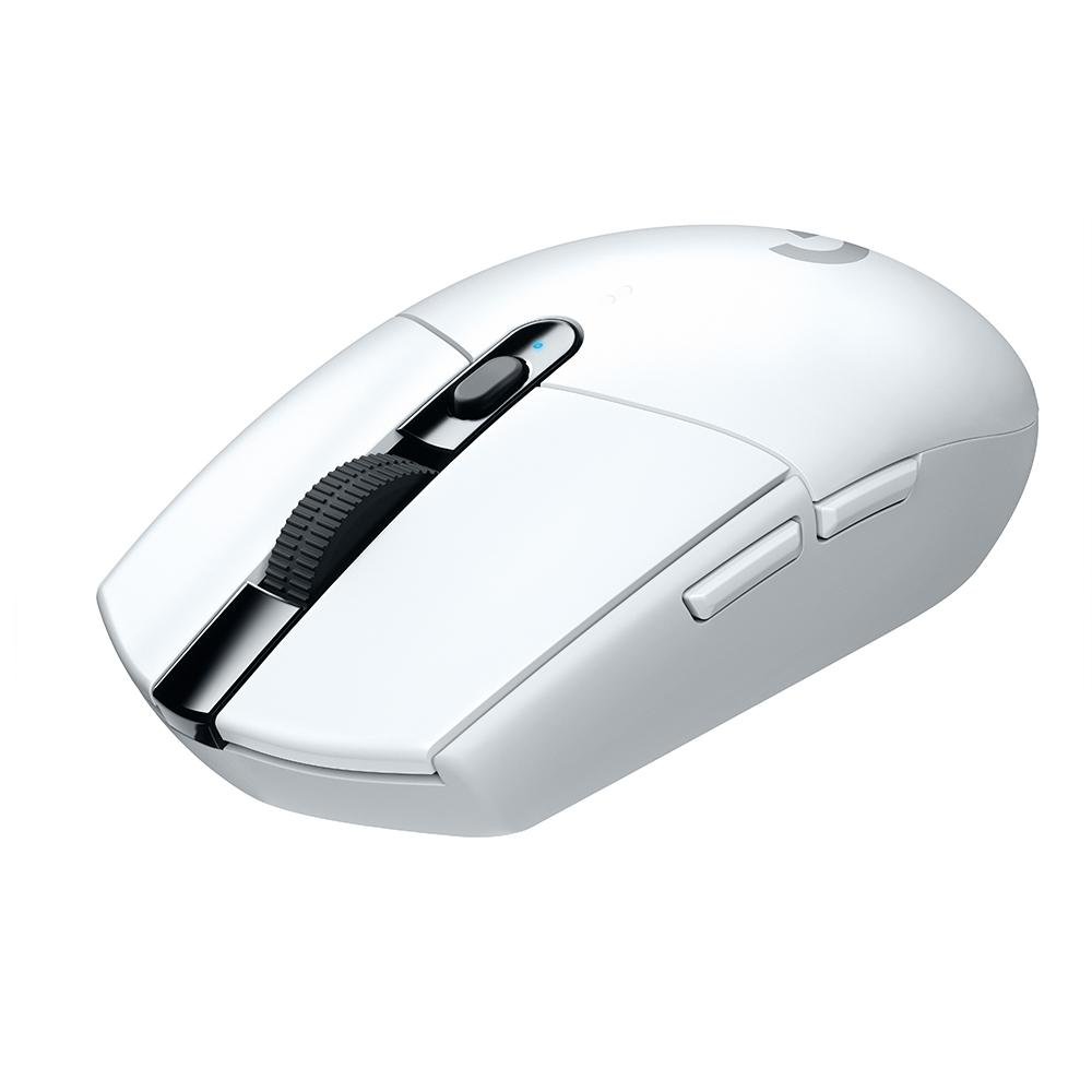 Mouse Logitech Gamer G305 Lightspeed Sem Fio Opt Usb Branco 910-005290