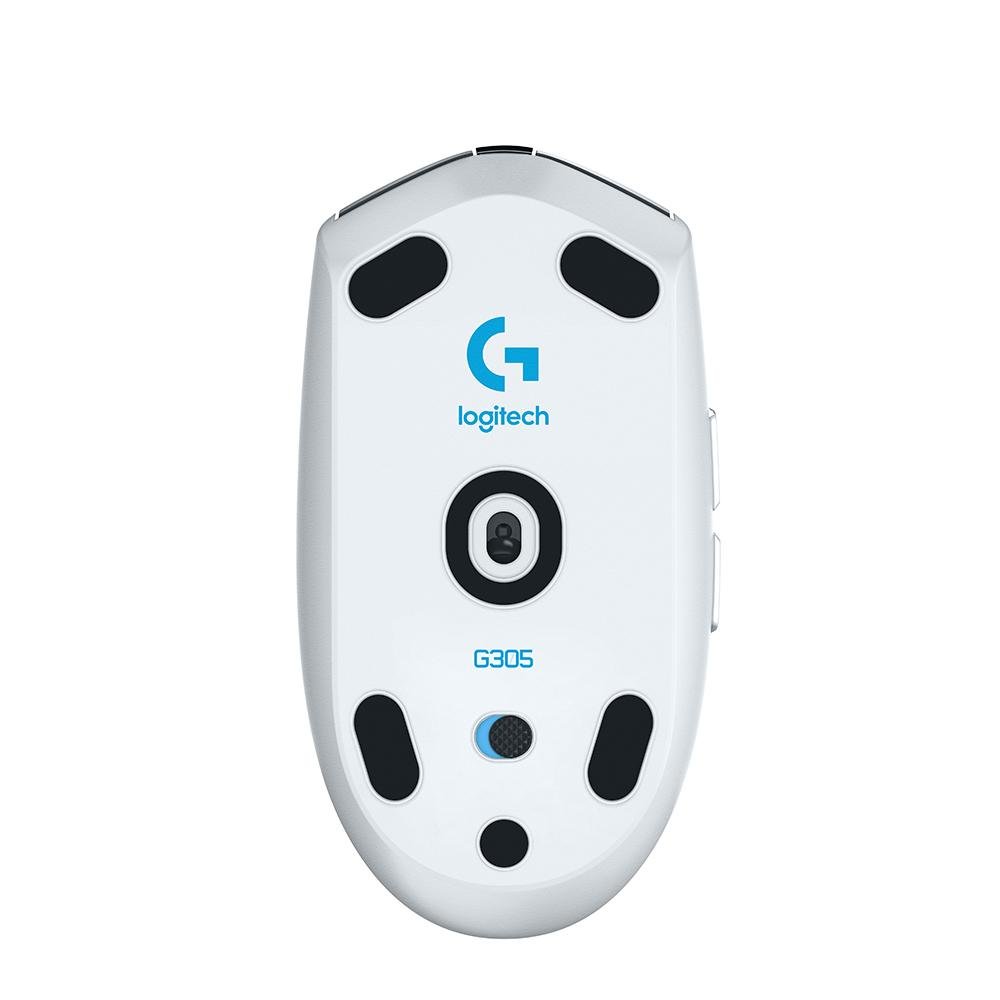 Mouse Logitech Gamer G305 Lightspeed Sem Fio Opt Usb Branco 910-005290