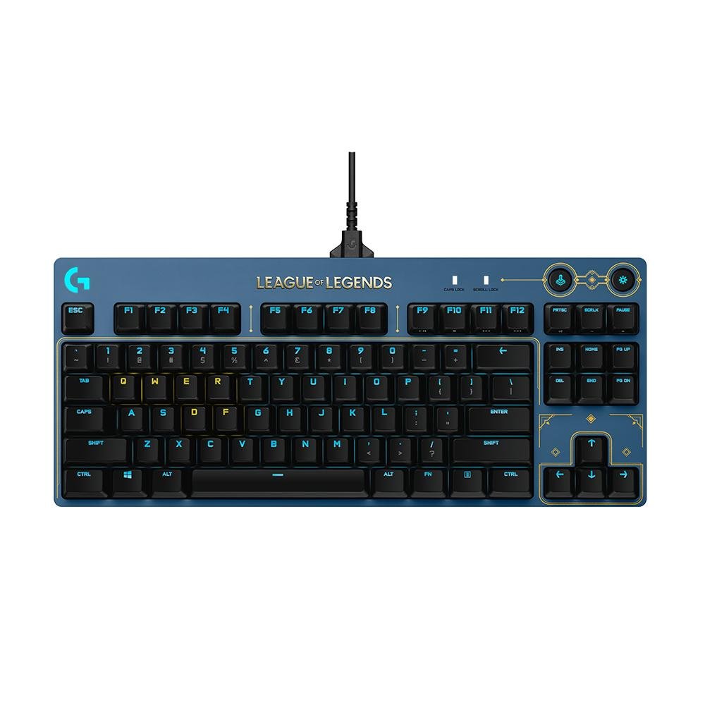 Teclado Mecanico Logitech Gamer G Pro Lol 2 Azul 920-010533