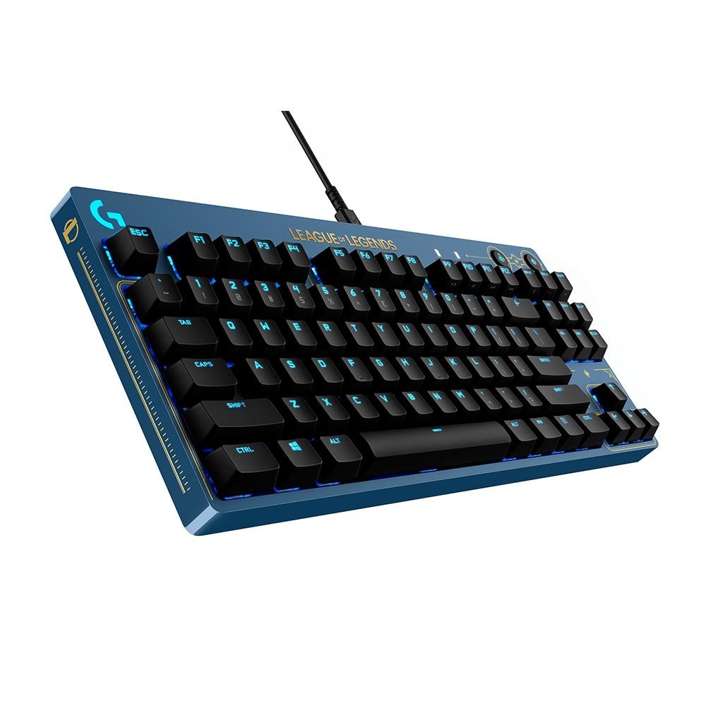 Teclado Mecanico Logitech Gamer G Pro Lol 2 Azul 920-010533