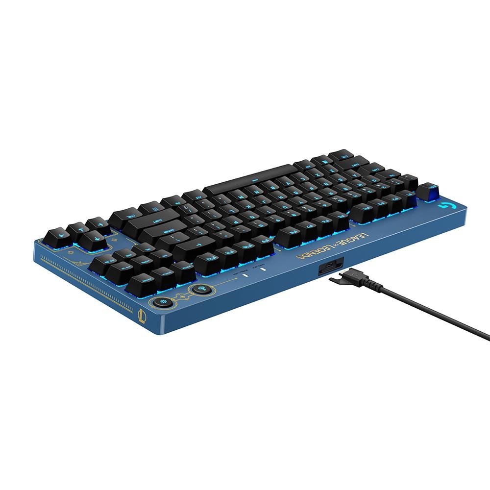 Teclado Mecanico Logitech Gamer G Pro Lol 2 Azul 920-010533
