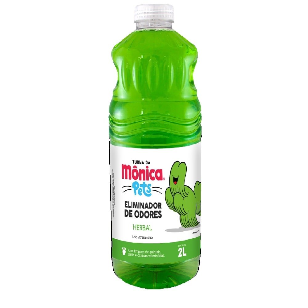 Desinfetante Eliminador de Odores Turma da Mônica Pets Herbal 2L