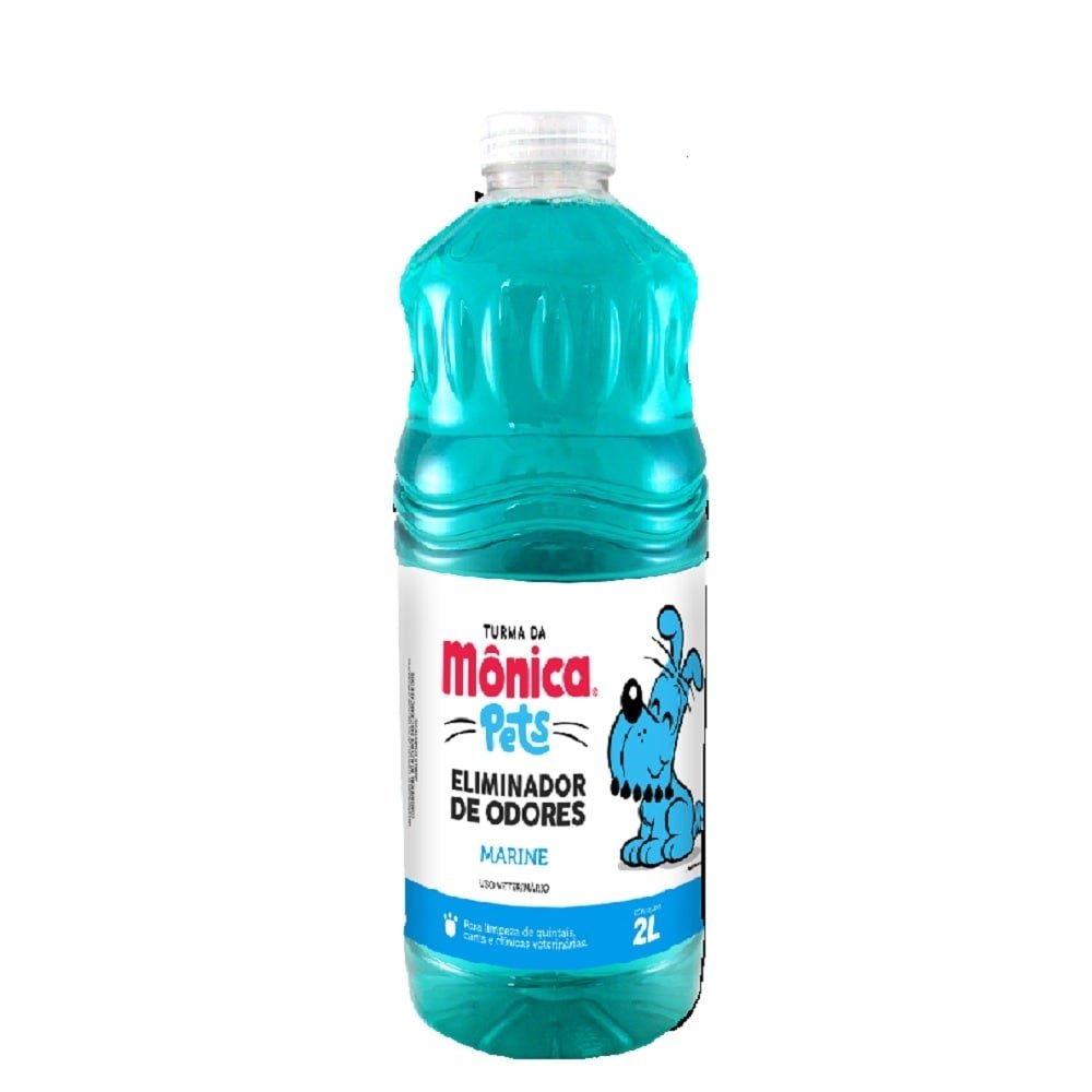 Desinfetante Eliminador de Odores Turma da Mônica Pets Marine 2L