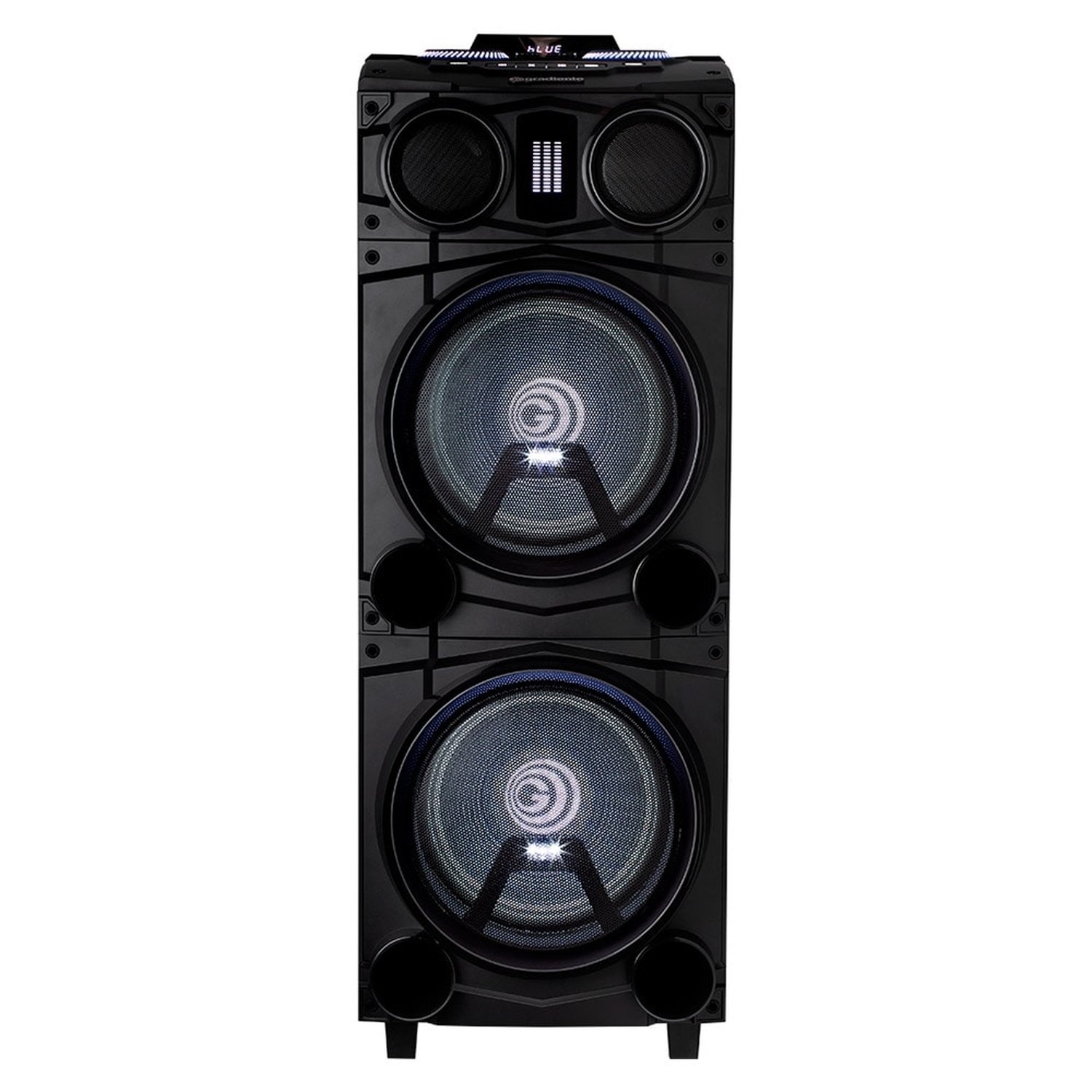 Torre de Som Gradiente Black Bass GDB12M, Bluetooth/AUX/USB, Preto