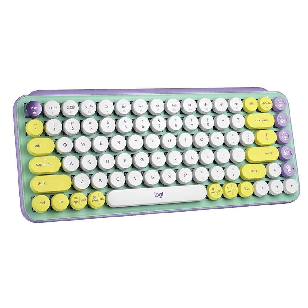 Teclado mecanico logitech pop keys sem fio lilas - 920-010711