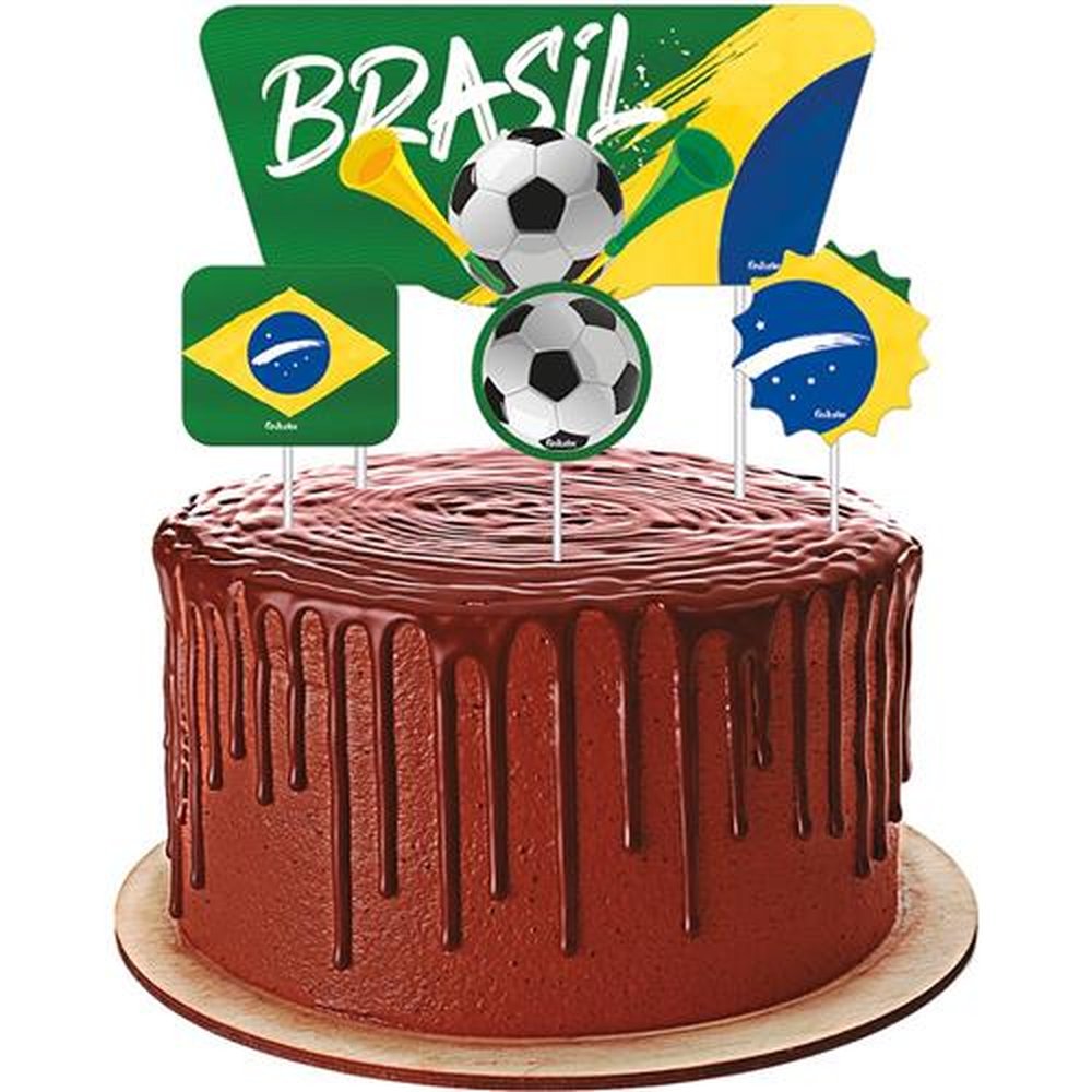 Topper Para Bolo Brasil