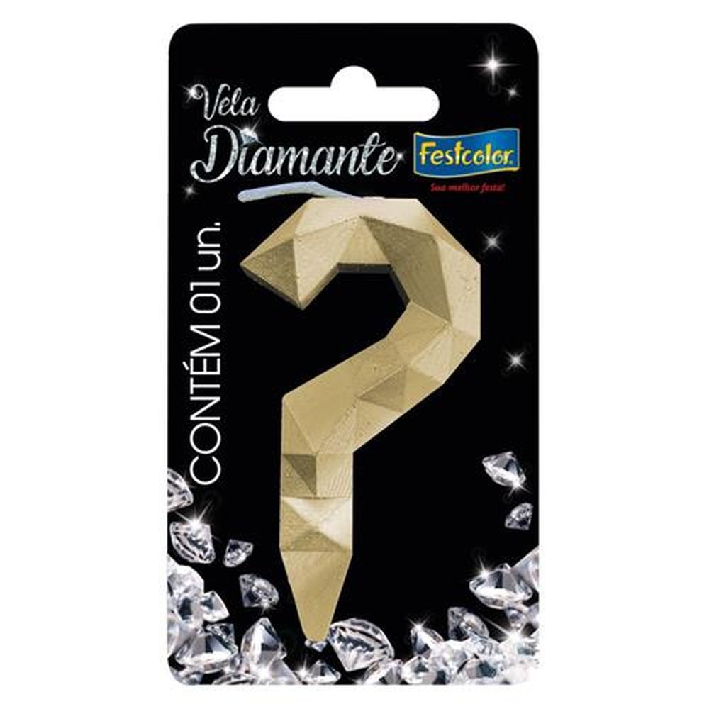 Vela Diamante Ouro N ?
