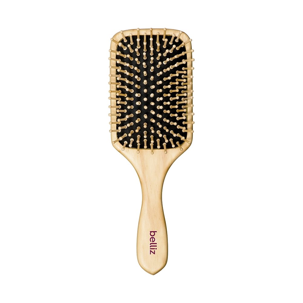 Escova de Cabelo Belliz Racket Madeira 445